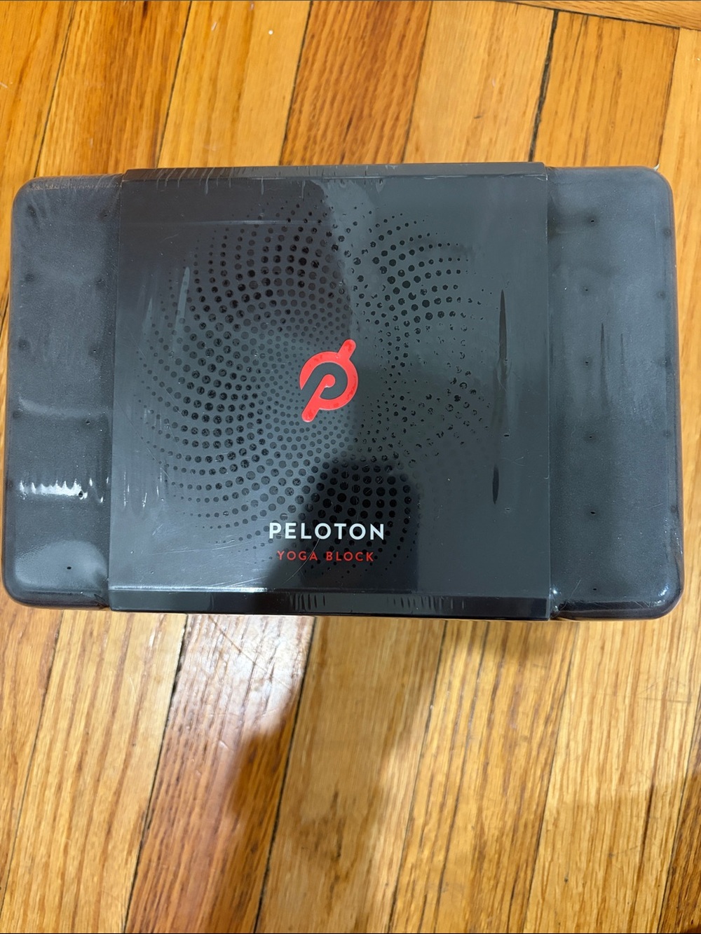 Peloton Black Yoga Block with Red Logo